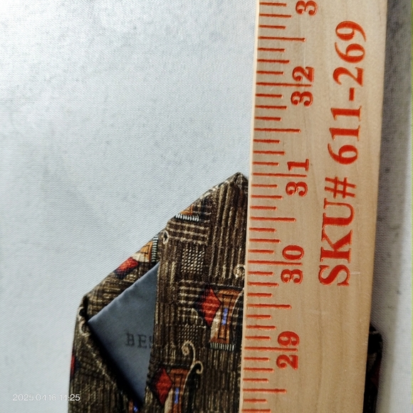 Robert Talbott Best Of Class Necktie Brown Abstract Hand sewn Men's Tie - Picture 6 of 8